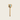 The turquoise ALTACHÉ Eyewear Charm is 14k, gold-plated with a semi-precious turquoise stone.